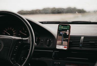 application GPS en voiture